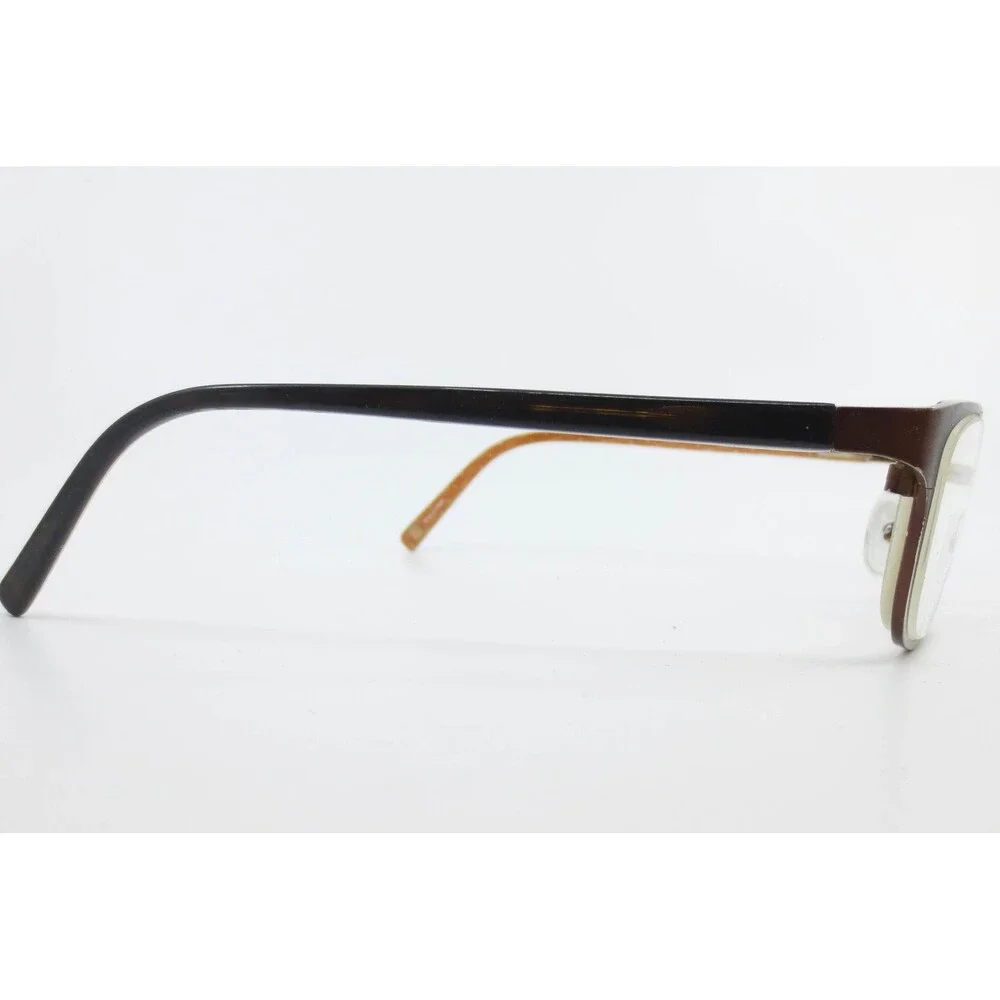 Liz Claiborne L425 0JWU Brown Eyeglasses Frames 50-16-135 Geometric Pattern Mens